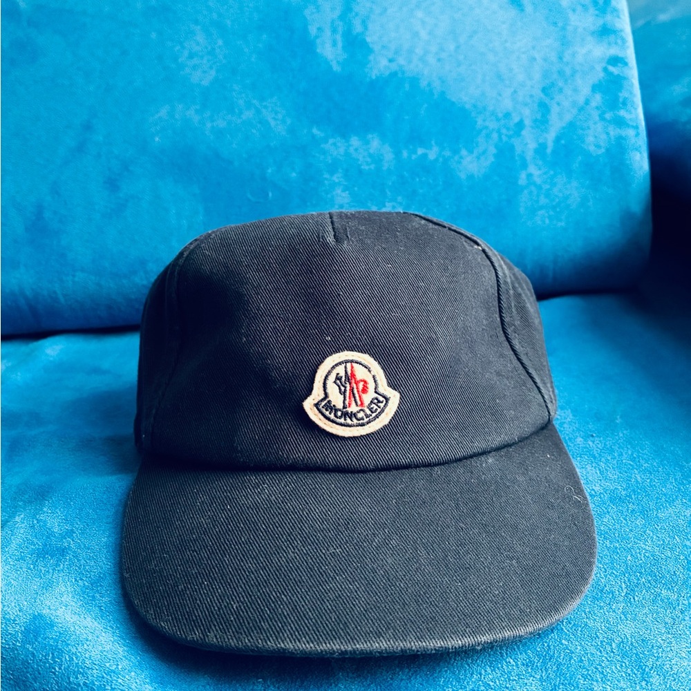 Moncler Navy Logo Baseball Cap Baby